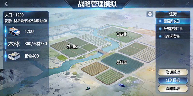 策略模拟类游戏界面 - 培养战略思维的管理模拟游戏