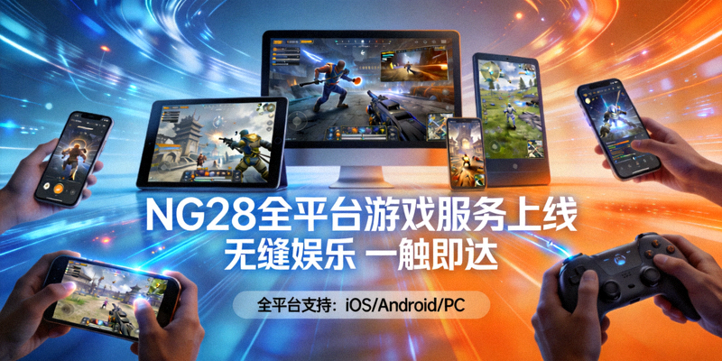 NG28全平台游戏服务上线宣传图，展示无缝娱乐体验场景