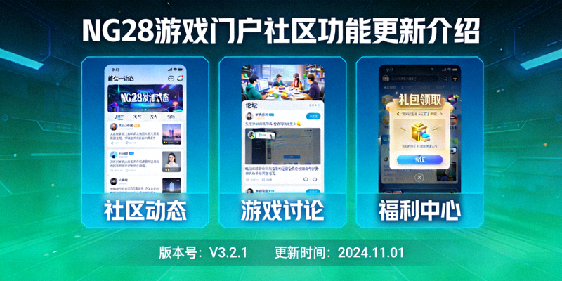 NG28游戏门户社区功能更新介绍