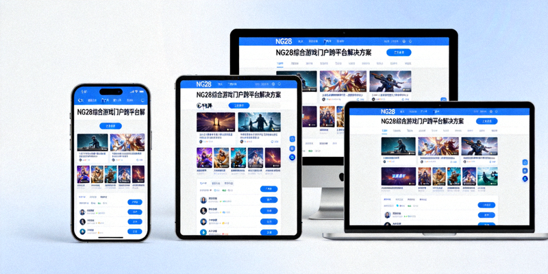 探索NG28综合游戏门户跨平台解决方案界面截图，展示多设备兼容性